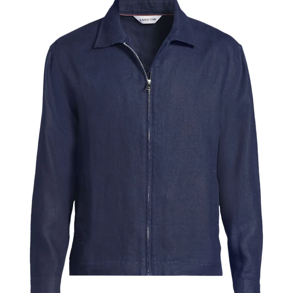 Premium Reinleinen-Bomberjacke