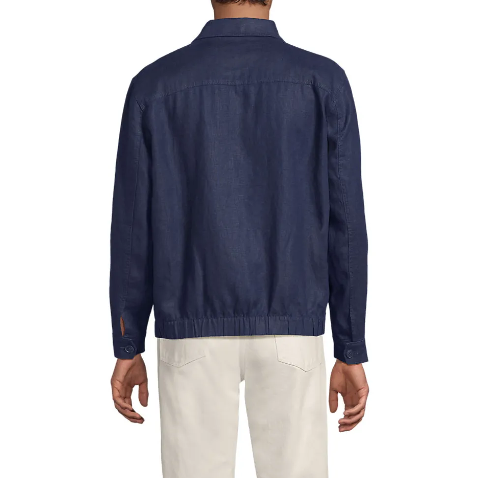 Premium Reinleinen-Bomberjacke