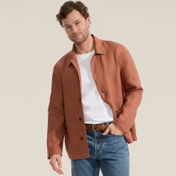 Premium Reinleinen-Hemdjacke