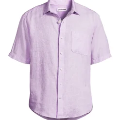Premium Reinleinen-Hemd mit kurzen Ärmeln für Herren, Classic Fit