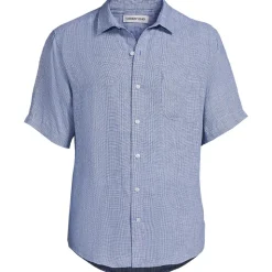 Premium Reinleinen-Hemd mit kurzen Ärmeln für Herren, Classic Fit