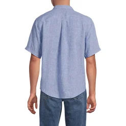Premium Reinleinen-Hemd mit kurzen Ärmeln für Herren, Classic Fit
