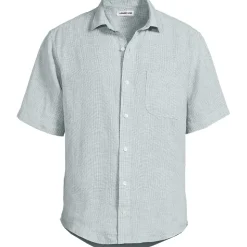 Premium Reinleinen-Hemd mit kurzen Ärmeln für Herren, Classic Fit