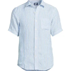 Premium Reinleinen-Hemd mit kurzen Ärmeln für Herren, Classic Fit
