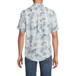 Premium Reinleinen-Hemd mit kurzen Ärmeln für Herren, Classic Fit