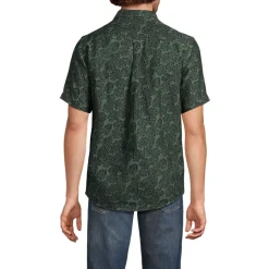 Premium Reinleinen-Hemd mit kurzen Ärmeln für Herren, Classic Fit