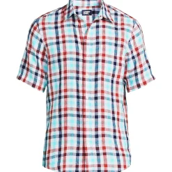 Premium Reinleinen-Hemd mit kurzen Ärmeln für Herren, Classic Fit