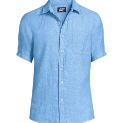 Premium Reinleinen-Hemd mit kurzen Ärmeln für Herren, Classic Fit