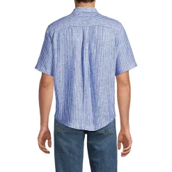 Premium Reinleinen-Hemd mit kurzen Ärmeln für Herren, Classic Fit
