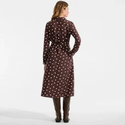 Premium Reinleinen-Midikleid für Damen