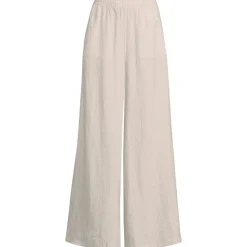 Premium Reinleinen-Palazzohose für Damen