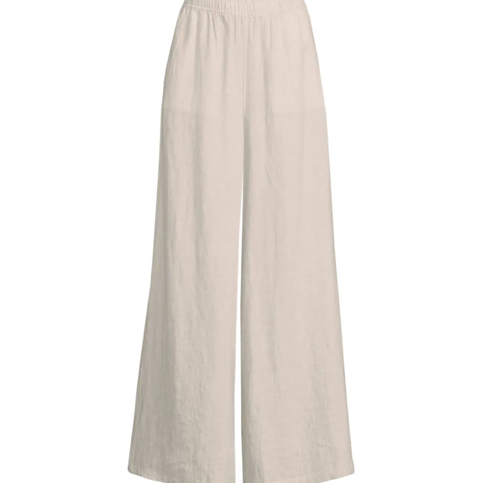 Premium Reinleinen-Palazzohose für Damen