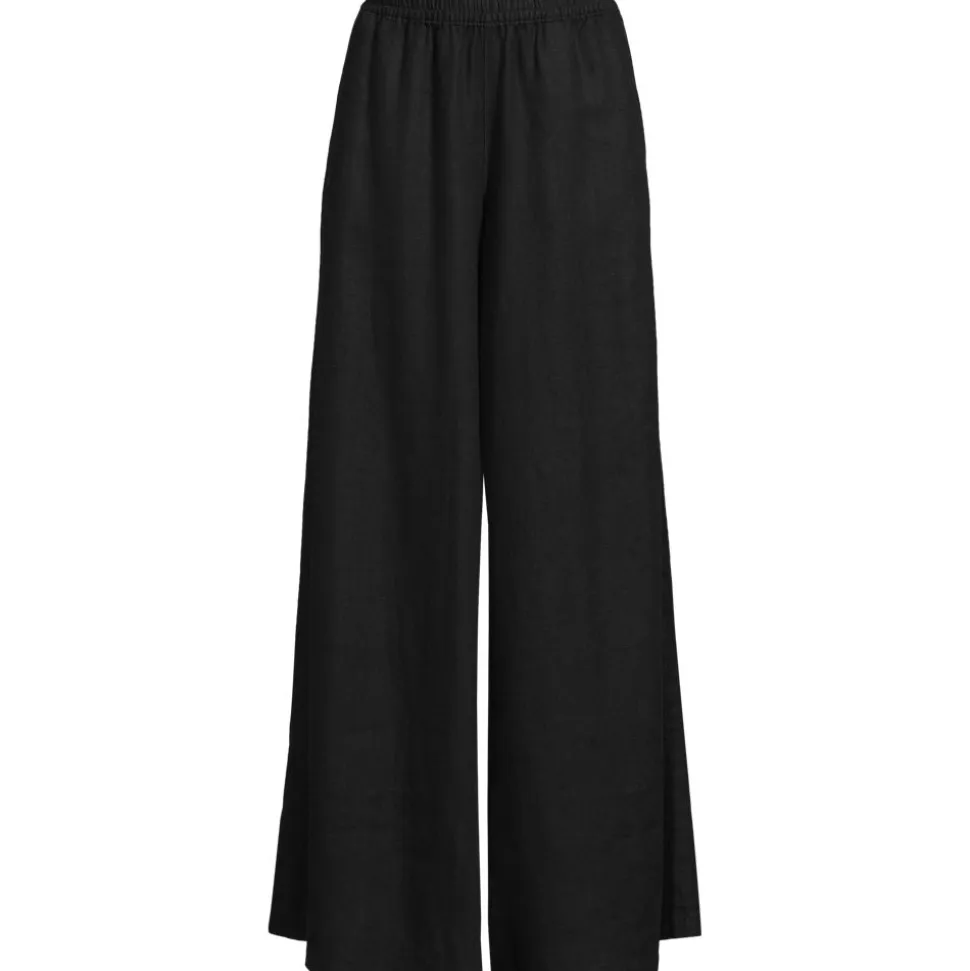 Premium Reinleinen-Palazzohose für Damen