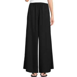Premium Reinleinen-Palazzohose für Damen