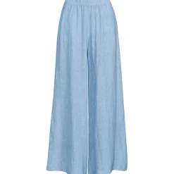 Premium Reinleinen-Palazzohose für Damen
