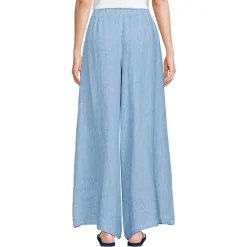 Premium Reinleinen-Palazzohose für Damen