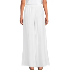 Premium Reinleinen-Palazzohose für Damen