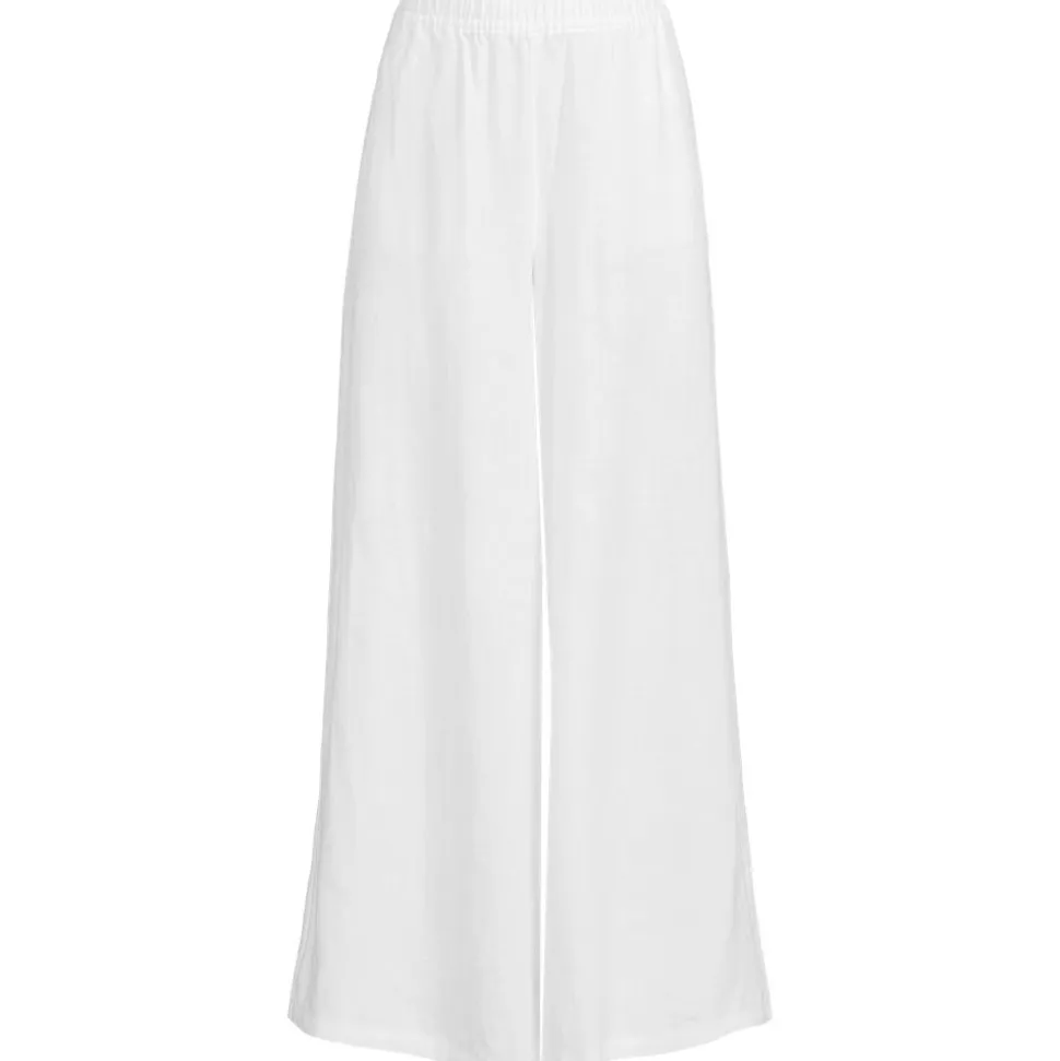 Premium Reinleinen-Palazzohose für Damen