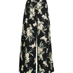 Premium Reinleinen-Palazzohose für Damen