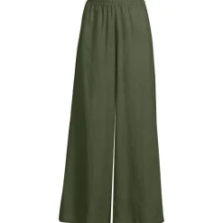 Premium Reinleinen-Palazzohose für Damen