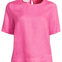 Premium Reinleinen-Schlupfbluse für Damen