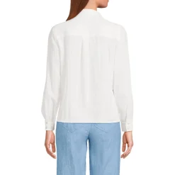 Premium Reinleinen-Schlupfbluse für Damen