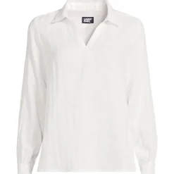 Premium Reinleinen-Schlupfbluse für Damen