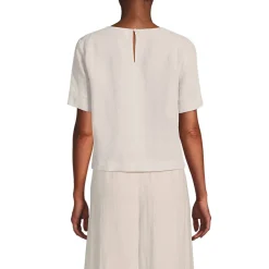 Premium Reinleinen-Schlupfbluse für Damen