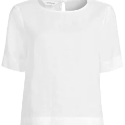 Premium Reinleinen-Schlupfbluse für Damen