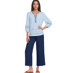 Premium Reinleinen-Schlupfhose in 7/8-Länge