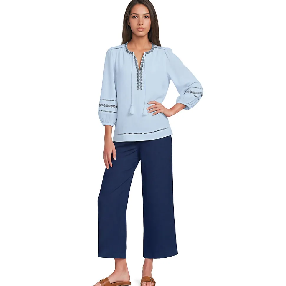 Premium Reinleinen-Schlupfhose in 7/8-Länge