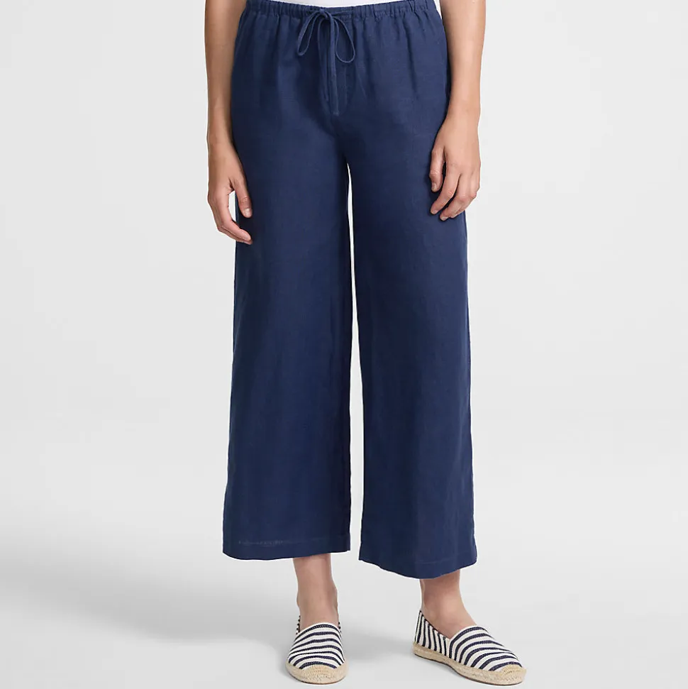 Premium Reinleinen-Schlupfhose in 7/8-Länge