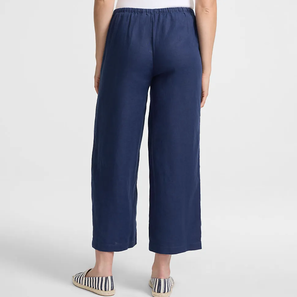 Premium Reinleinen-Schlupfhose in 7/8-Länge