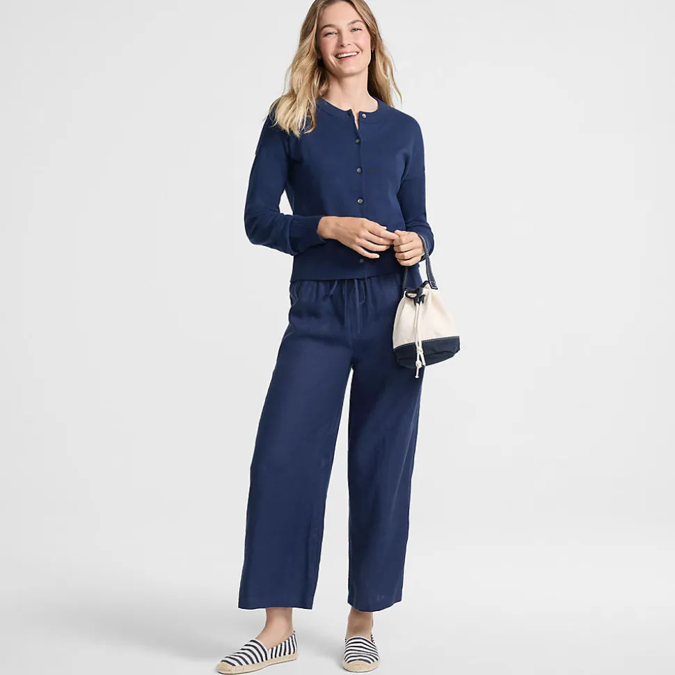 Premium Reinleinen-Schlupfhose in 7/8-Länge