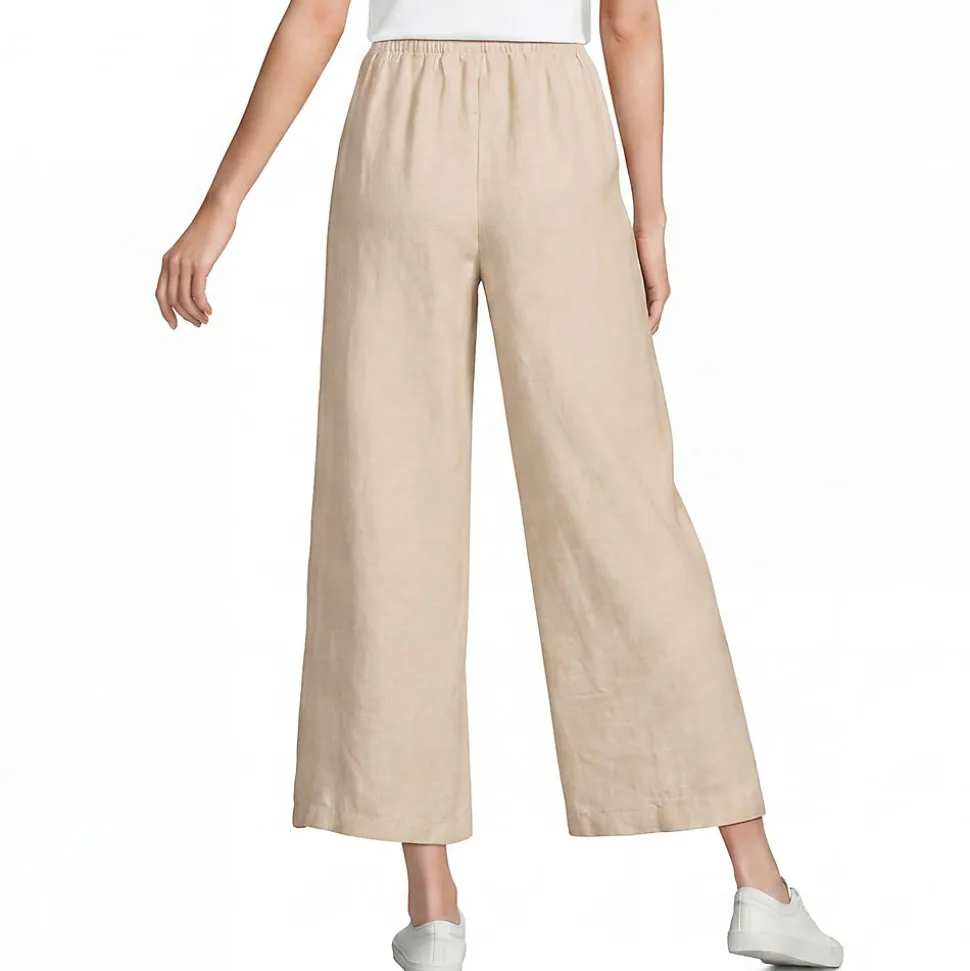 Premium Reinleinen-Schlupfhose in 7/8-Länge