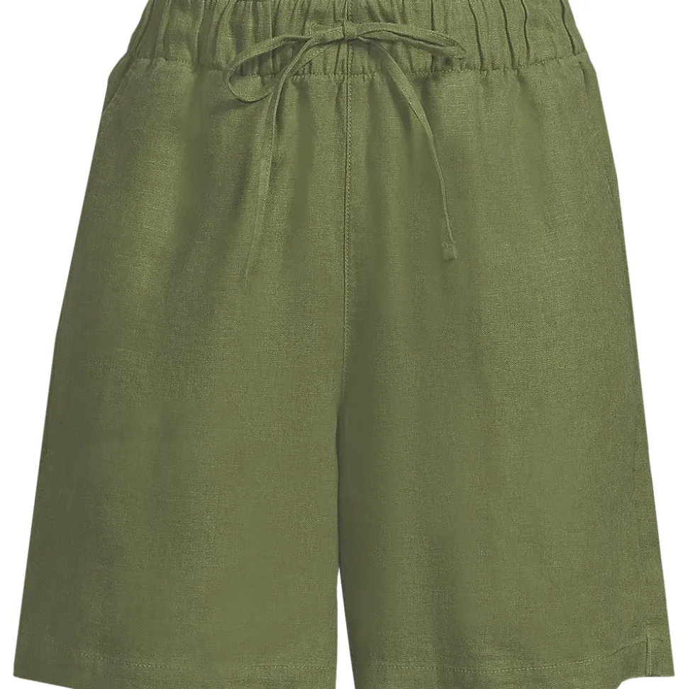 Premium Reinleinen-Schlupfshorts für Damen