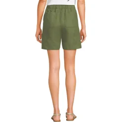 Premium Reinleinen-Schlupfshorts für Damen
