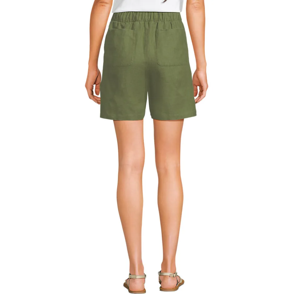 Premium Reinleinen-Schlupfshorts für Damen