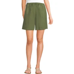Premium Reinleinen-Schlupfshorts für Damen