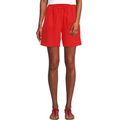 Premium Reinleinen-Schlupfshorts für Damen