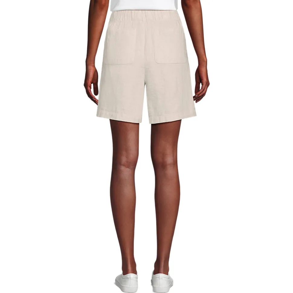 Premium Reinleinen-Schlupfshorts für Damen