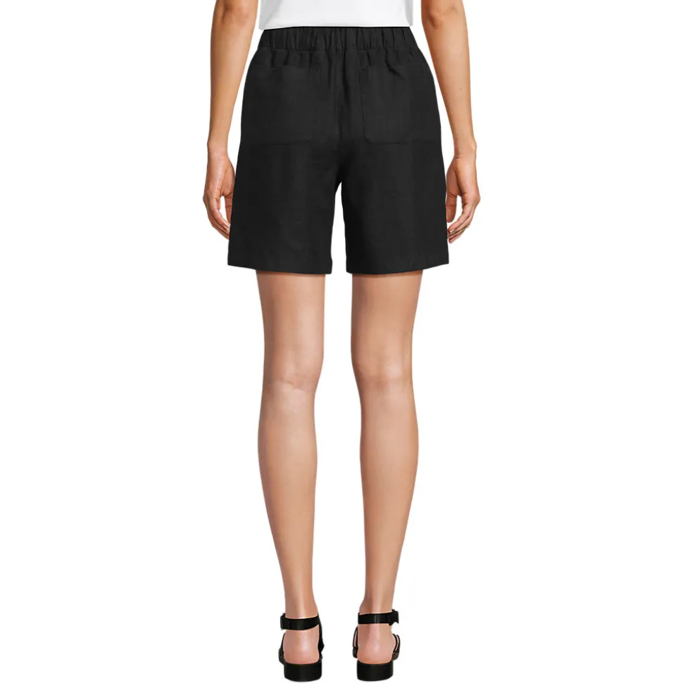 Premium Reinleinen-Schlupfshorts für Damen