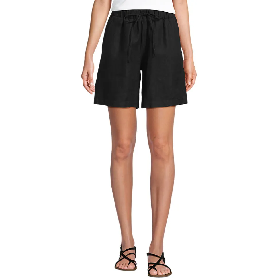 Premium Reinleinen-Schlupfshorts für Damen