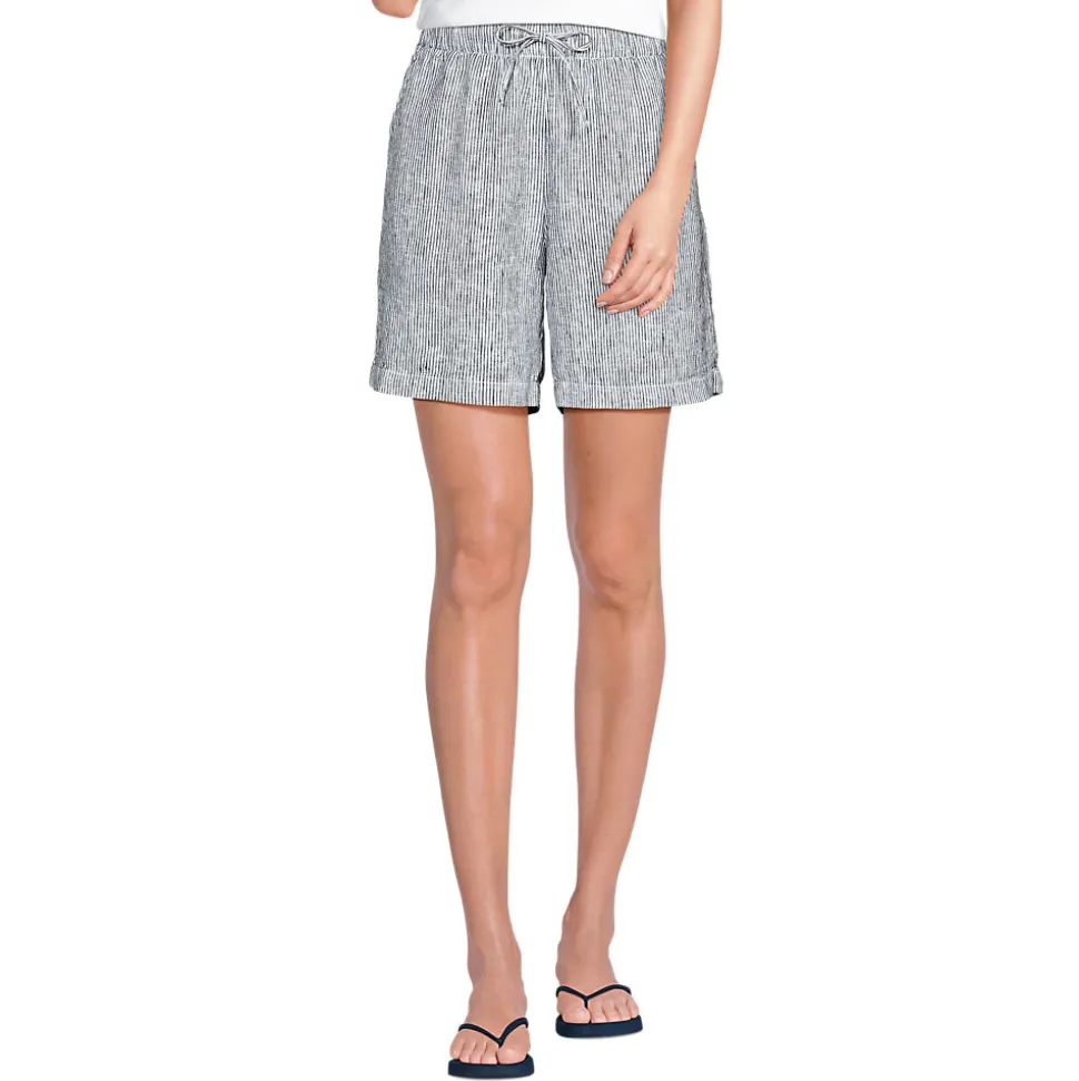 Premium Reinleinen-Schlupfshorts für Damen