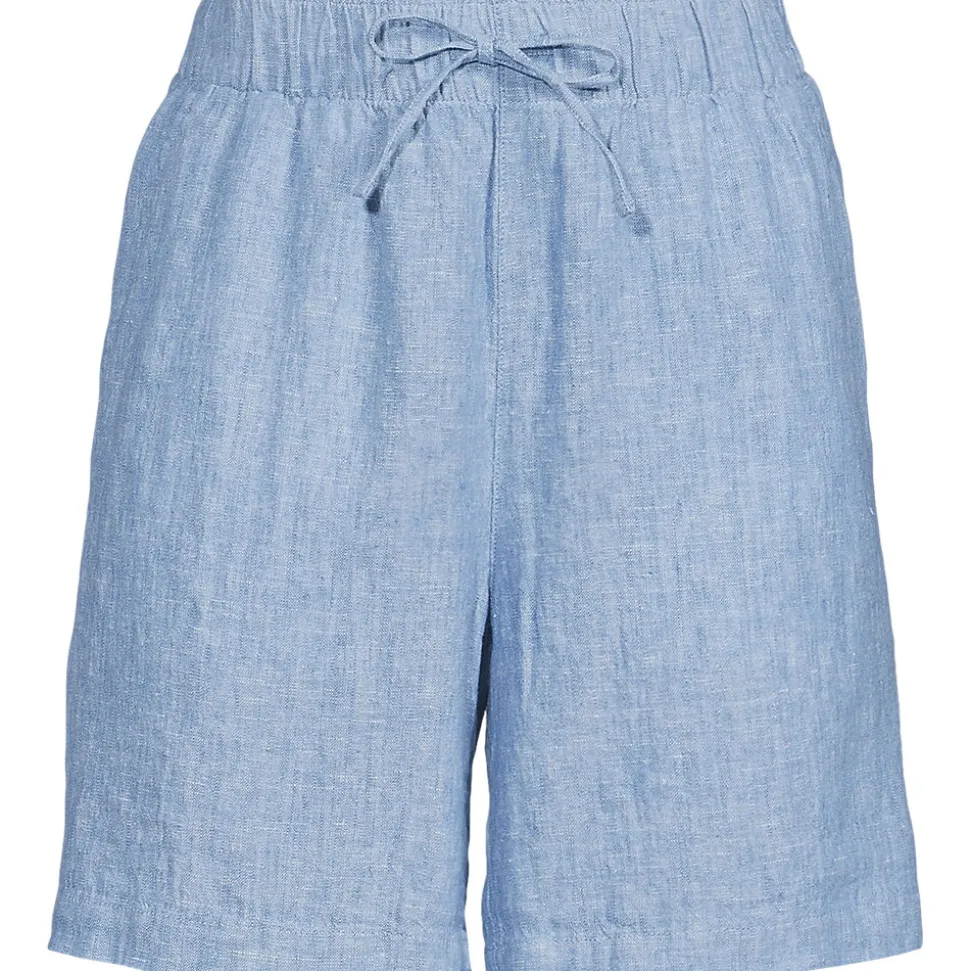 Premium Reinleinen-Schlupfshorts für Damen