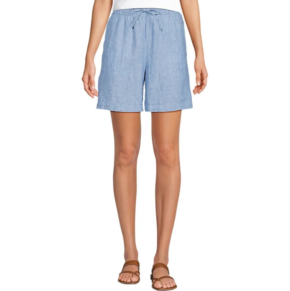 Premium Reinleinen-Schlupfshorts für Damen