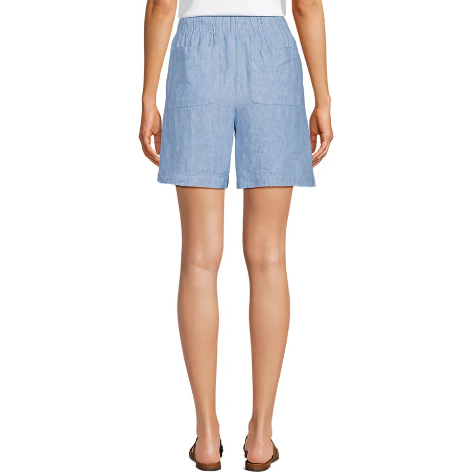 Premium Reinleinen-Schlupfshorts für Damen