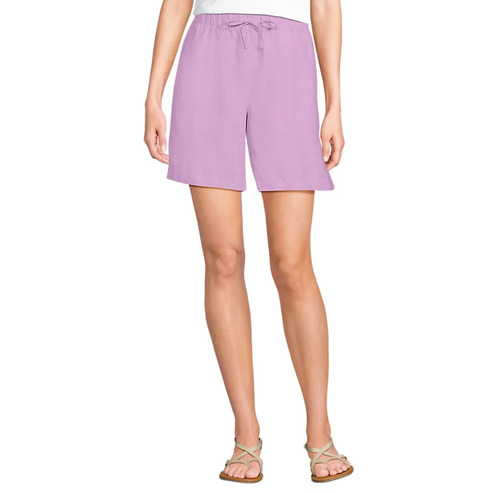 Premium Reinleinen-Schlupfshorts für Damen