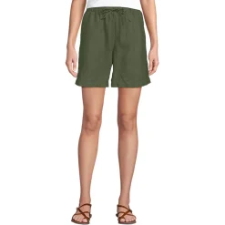Premium Reinleinen-Schlupfshorts für Damen