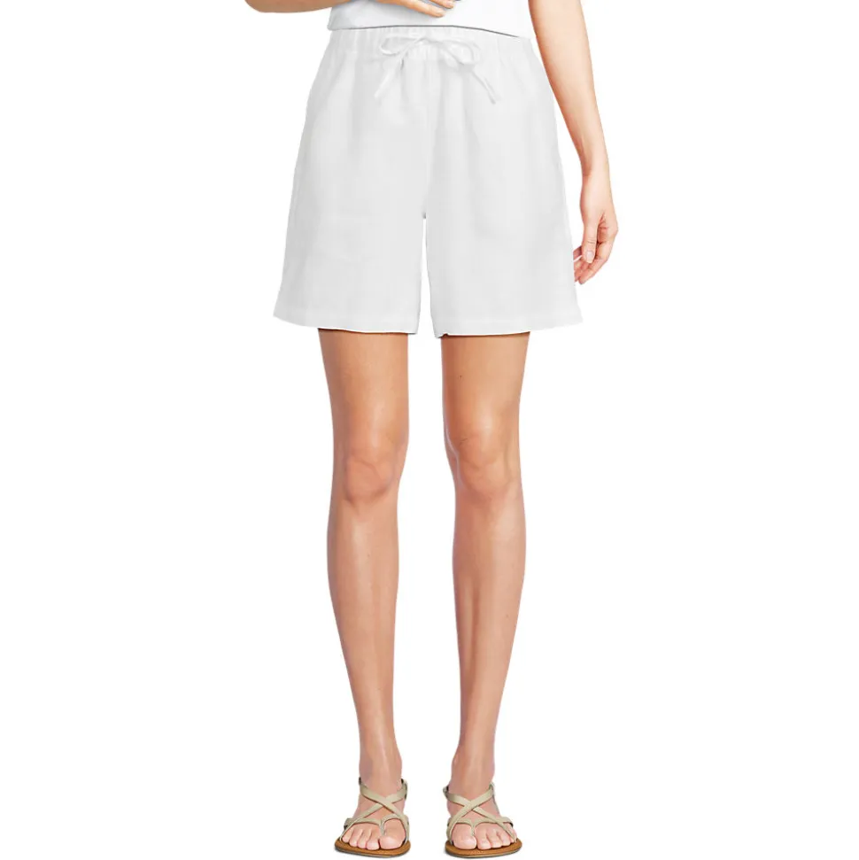 Premium Reinleinen-Schlupfshorts für Damen